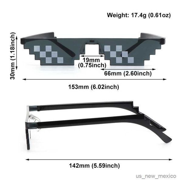 sunglasses pixel sunglasses birthday/party cosplay gamer robot sunglasses fashion retro thug life sunglasses men women favors gift r230823, White;black
sunglasses pixel sunglasses birthday/party cosplay gamer robot sunglasses fashion retro thug life sunglasses men women favors gift r230823, White;black