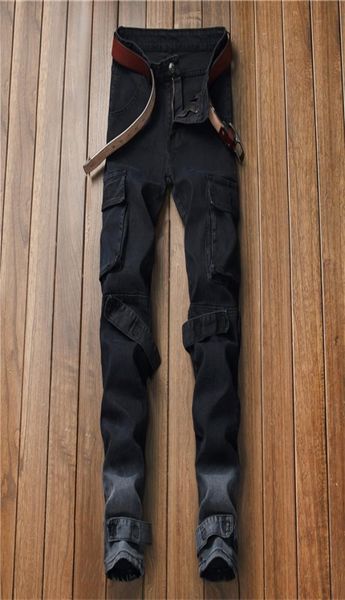 men streetwear hip hop multipocket cargo motorcycle skinny jeans distressed slim fit stretch black denim biker pencil pants c11239710870, Blue
men streetwear hip hop multipocket cargo motorcycle skinny jeans distressed slim fit stretch black denim biker pencil pants c11239710870, Blue