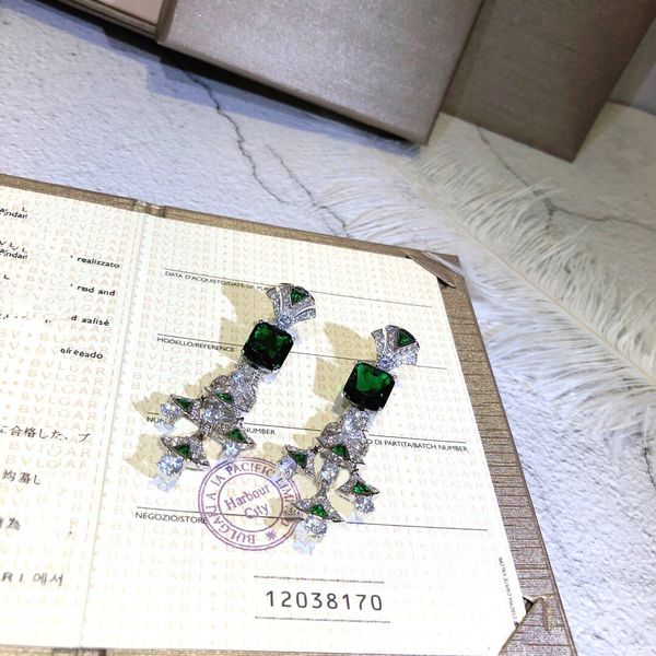 luxury dangle earrings magnificent inspirations brand designer soleil green crystal fan zircon shape drop long women earrings brides wedding, Silver
luxury dangle earrings magnificent inspirations brand designer soleil green crystal fan zircon shape drop long women earrings brides wedding, Silver