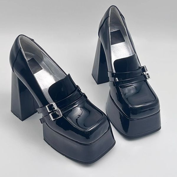 dress shoes square toe buckle waterproof platform super highheeled single shoe's work black patent leather thickheel 230823
dress shoes square toe buckle waterproof platform super highheeled single shoe's work black patent leather thickheel 230823