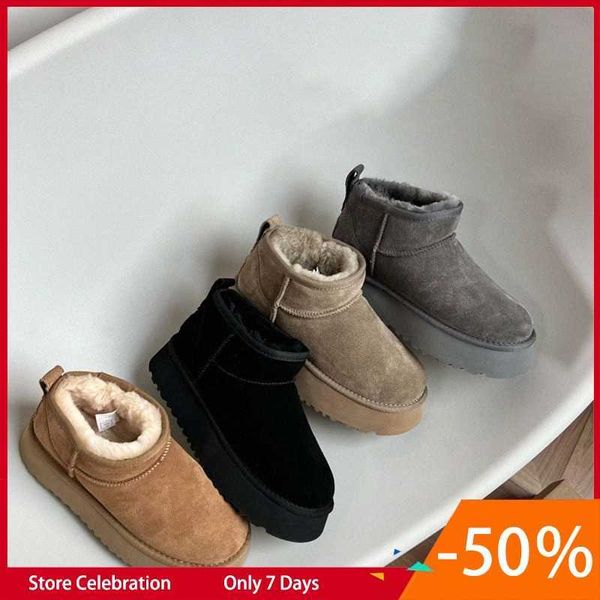 mini ultra platform boot designer woman winter ankle australia snow boots thick bottom real leather warm fluffy booties with fur #jgls r3ak#, Black
mini ultra platform boot designer woman winter ankle australia snow boots thick bottom real leather warm fluffy booties with fur #jgls r3ak#, Black