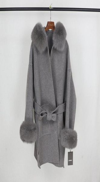 oftbuy 2020 real fur coat winter jacket women natural fox fur collar cuffs hood cashmere wool woolen oversize ladies outerwear8832804, Black
oftbuy 2020 real fur coat winter jacket women natural fox fur collar cuffs hood cashmere wool woolen oversize ladies outerwear8832804, Black