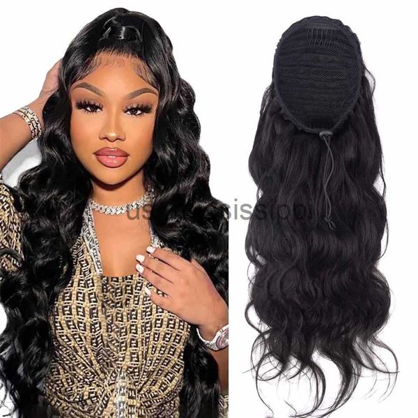 synthetic wigs alipretty body wave human hair drawstring ponytail remy hairpiece natural ponytail clip in hair for woman x0823, Black
synthetic wigs alipretty body wave human hair drawstring ponytail remy hairpiece natural ponytail clip in hair for woman x0823, Black