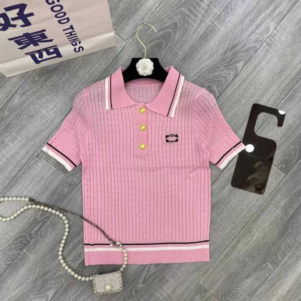 summer knitted t shirt women casual polo shirts ce designer embroidery short sleeved tshirts hollow pullover tee short tank top, White
summer knitted t shirt women casual polo shirts ce designer embroidery short sleeved tshirts hollow pullover tee short tank top, White