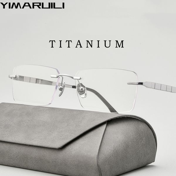 fashion sunglasses frames yimaruili ultra-light business square eyewear fashion retro pure optical prescription rimless glasses men f91092t, Black
fashion sunglasses frames yimaruili ultra-light business square eyewear fashion retro pure optical prescription rimless glasses men f91092t, Black