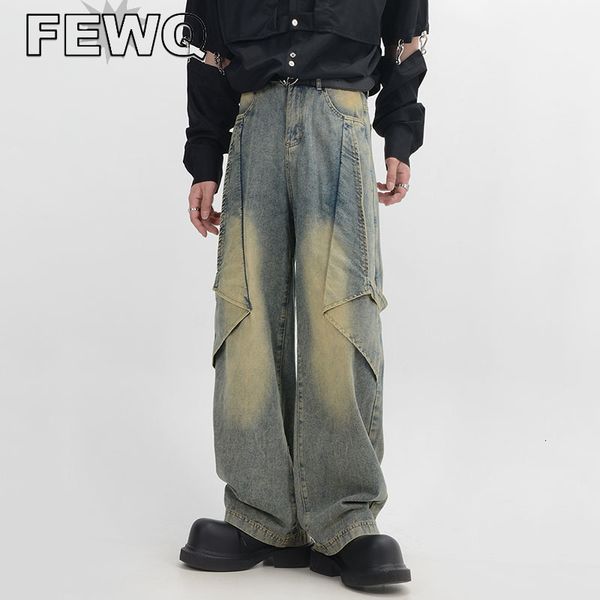 men s jeans fewq deconstruction washed metal button male denim trousers high street niche design casual pants 2023 chic 24b3376 230823, Blue
men s jeans fewq deconstruction washed metal button male denim trousers high street niche design casual pants 2023 chic 24b3376 230823, Blue