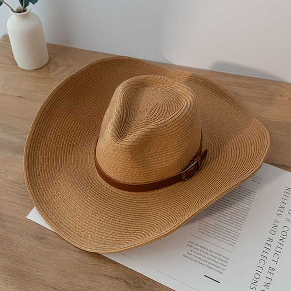 wide brim hats bucket hats summer big edge wild sun cap men and women outdoor cowboy sunscreen straw foldable curling hat beach fishing casu, Blue;gray
wide brim hats bucket hats summer big edge wild sun cap men and women outdoor cowboy sunscreen straw foldable curling hat beach fishing casu, Blue;gray