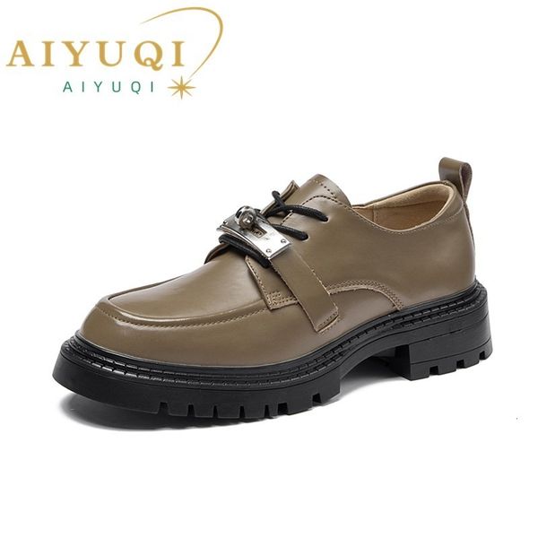 dress shoes aiyuqi women loafers genuine leather 2023 british style laceup fashion ladies lock buckle round toe shoe 230823, Black
dress shoes aiyuqi women loafers genuine leather 2023 british style laceup fashion ladies lock buckle round toe shoe 230823, Black