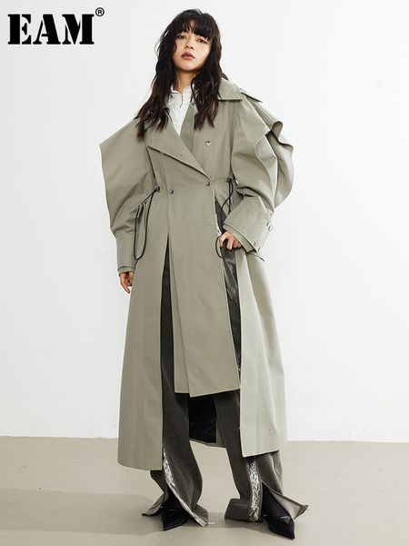 women s suits blazers eam women green cross ways wear big size long trench lapel sleeve windbreaker fashion spring autumn 2023 1df3033 23082, White;black
women s suits blazers eam women green cross ways wear big size long trench lapel sleeve windbreaker fashion spring autumn 2023 1df3033 23082, White;black