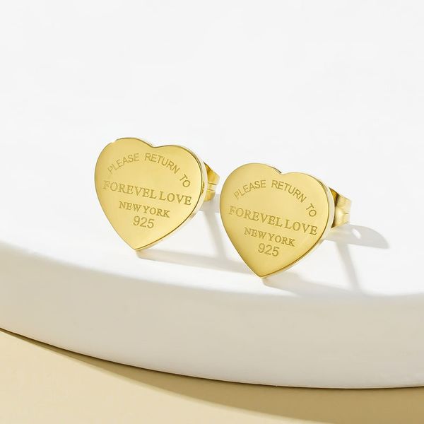 earrings stud luxury designer heart shape letters engagement earring 18k gold plated titanium steel eternal love ear studs yme001, Golden;silver
earrings stud luxury designer heart shape letters engagement earring 18k gold plated titanium steel eternal love ear studs yme001, Golden;silver