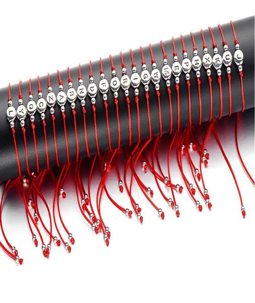 20pcslot lucky handmade red thread string rope as letter beads bracelet for women men silver color initials name bracelets coupl9259966, Golden;silver
20pcslot lucky handmade red thread string rope as letter beads bracelet for women men silver color initials name bracelets coupl9259966, Golden;silver