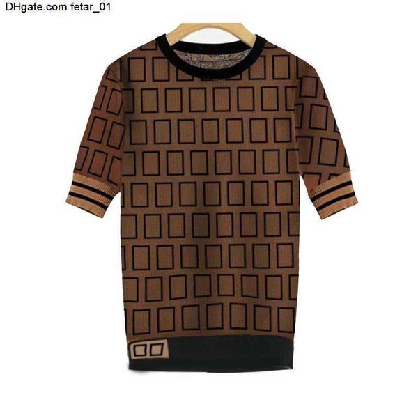 sweatshirt women's designer silk ribbon sweater high end fashion letter jacquard temperament youth leisure short sleeve round neck pull, White;black
sweatshirt women's designer silk ribbon sweater high end fashion letter jacquard temperament youth leisure short sleeve round neck pull, White;black