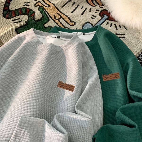 men s hoodies sweatshirts fashion men print casual 2023 autumn winter waffle crew neck pullovers large size hip hop male clothing 230822, Black
men s hoodies sweatshirts fashion men print casual 2023 autumn winter waffle crew neck pullovers large size hip hop male clothing 230822, Black