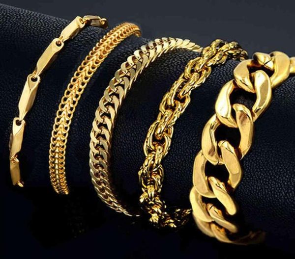 bracelet mens stainless steel male whole braslet silver color braclet chunky cuban chain link gold for man255n5391196, Golden;silver
bracelet mens stainless steel male whole braslet silver color braclet chunky cuban chain link gold for man255n5391196, Golden;silver