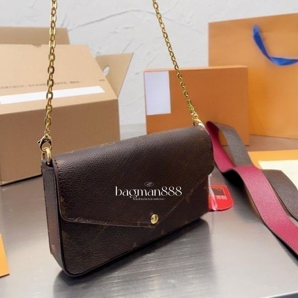 designer bag shoulder bags womens classic embossed flower handbag card holder wallet leather chain flap pouch monograms 3pcs set designers c
designer bag shoulder bags womens classic embossed flower handbag card holder wallet leather chain flap pouch monograms 3pcs set designers c