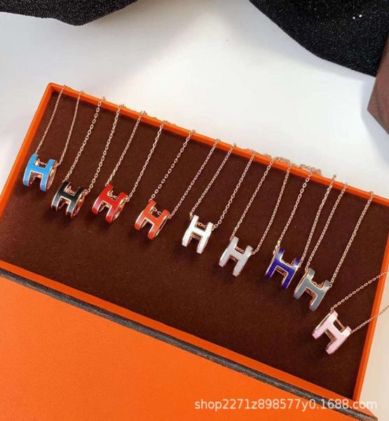 necklace high version h letter earrings 18k rose gold cnc enamel h mini pendant clavicle chain female8187701, Silver
necklace high version h letter earrings 18k rose gold cnc enamel h mini pendant clavicle chain female8187701, Silver