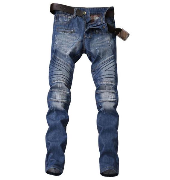 classic blue jeans pants men fashion leisure distrressed stretch locomotive pants straight skinny for all season9404341
classic blue jeans pants men fashion leisure distrressed stretch locomotive pants straight skinny for all season9404341