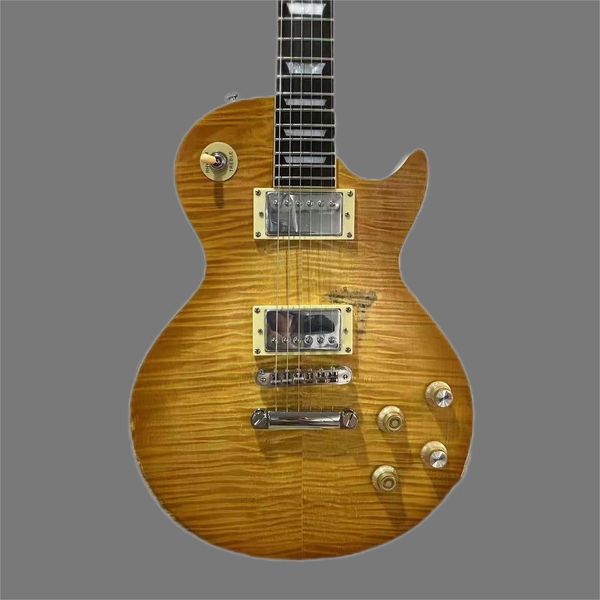 1959 tribute to gary more peter green flame beige relic smoked sun blast electric guitar a piece of mahogany body, a pc neck
1959 tribute to gary more peter green flame beige relic smoked sun blast electric guitar a piece of mahogany body, a pc neck