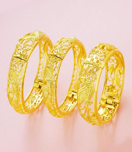 dragon phoenix bangle bracelet for women lady wedding party daily 18k yellow gold filled dubai fashion jewelry gift 14mm16mm20mm3006358, Black
dragon phoenix bangle bracelet for women lady wedding party daily 18k yellow gold filled dubai fashion jewelry gift 14mm16mm20mm3006358, Black