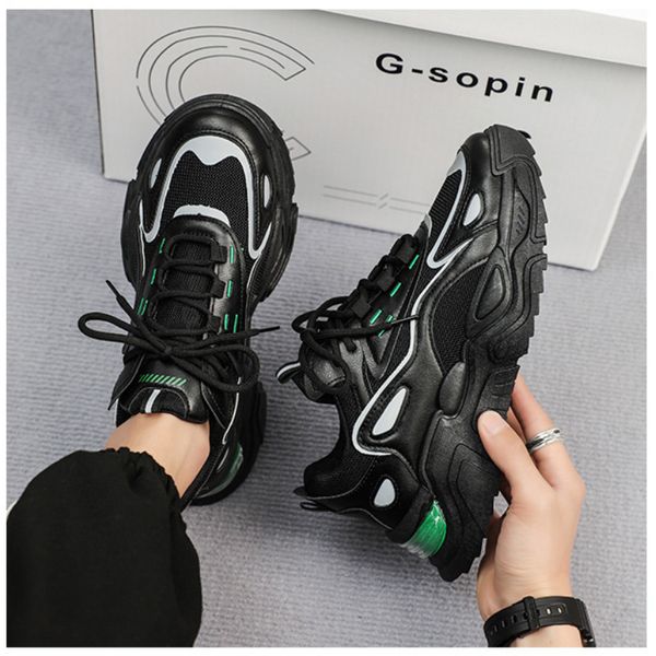 height increasing shoes men sneakers air cushion platform sneaker casual breathable dad chunky footwear male walking shoes running sport hei, Black;white
height increasing shoes men sneakers air cushion platform sneaker casual breathable dad chunky footwear male walking shoes running sport hei, Black;white