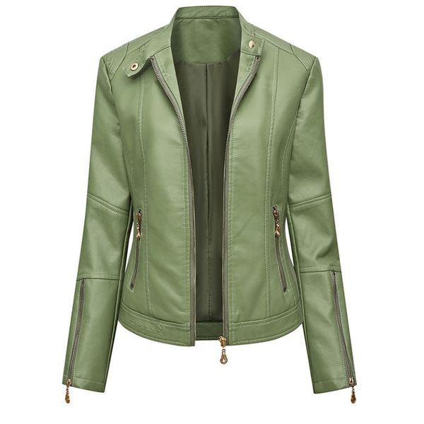 women's leather faux leather pu faux leather jacket women slim fit fashion zipper casual biker jackets outwear female spring autumn le, Black
women's leather faux leather pu faux leather jacket women slim fit fashion zipper casual biker jackets outwear female spring autumn le, Black