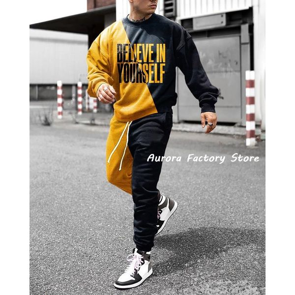 men's tracksuits believe in yourself long sleeve tshirt trousers set tracksuit fashion jogging suit streetwear male outfit clothing 230, Gray
men's tracksuits believe in yourself long sleeve tshirt trousers set tracksuit fashion jogging suit streetwear male outfit clothing 230, Gray