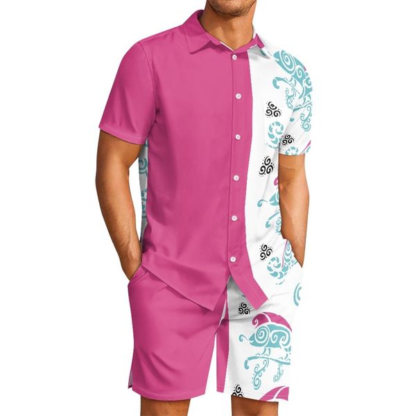 men's tracksuits polynesian tribal fijian totem tattoo fiji prints casual duotone short sleeve beach shorts suits comfort polyester fab, Gray
men's tracksuits polynesian tribal fijian totem tattoo fiji prints casual duotone short sleeve beach shorts suits comfort polyester fab, Gray