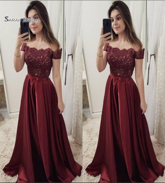2020 satin beads off the shoulder a line prom dress short sleeves evening dress formal party wear2851785, Black
2020 satin beads off the shoulder a line prom dress short sleeves evening dress formal party wear2851785, Black