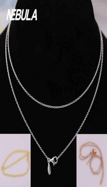 authentic 925 sterling silver 50cm 70cm 90cm necklace chain fit european necklace jewelry rose goldcolor 210323253f1720255
authentic 925 sterling silver 50cm 70cm 90cm necklace chain fit european necklace jewelry rose goldcolor 210323253f1720255