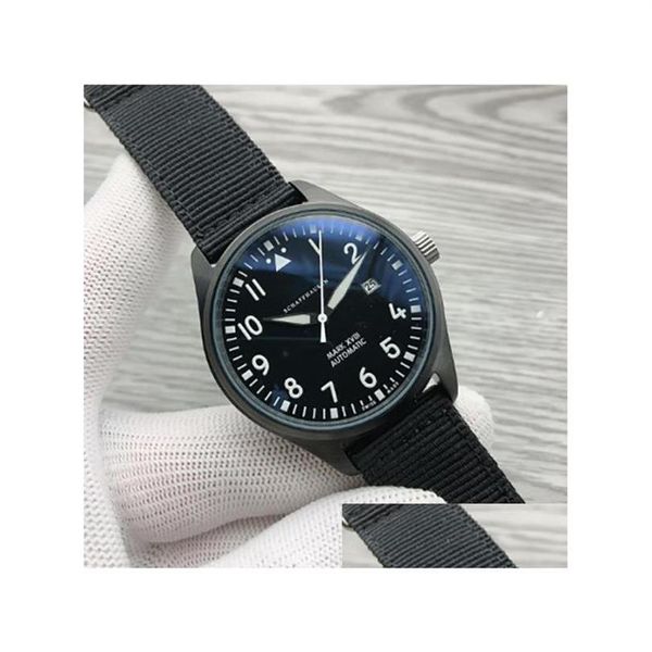 wristwatches 2021 luxury news mens watches matic mechanical stainless steel black leather simple 41mm pilots watch mark xviii outd262d, Slivery;brown
wristwatches 2021 luxury news mens watches matic mechanical stainless steel black leather simple 41mm pilots watch mark xviii outd262d, Slivery;brown