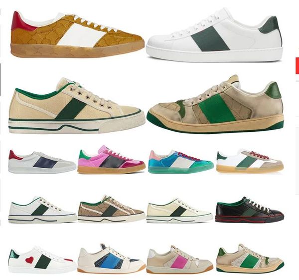 luxury g designer casual shoes tennis 1977 beige butter canvas sneakers men women gazelles pink velvet screeners distressed dirty old leathe, Black
luxury g designer casual shoes tennis 1977 beige butter canvas sneakers men women gazelles pink velvet screeners distressed dirty old leathe, Black