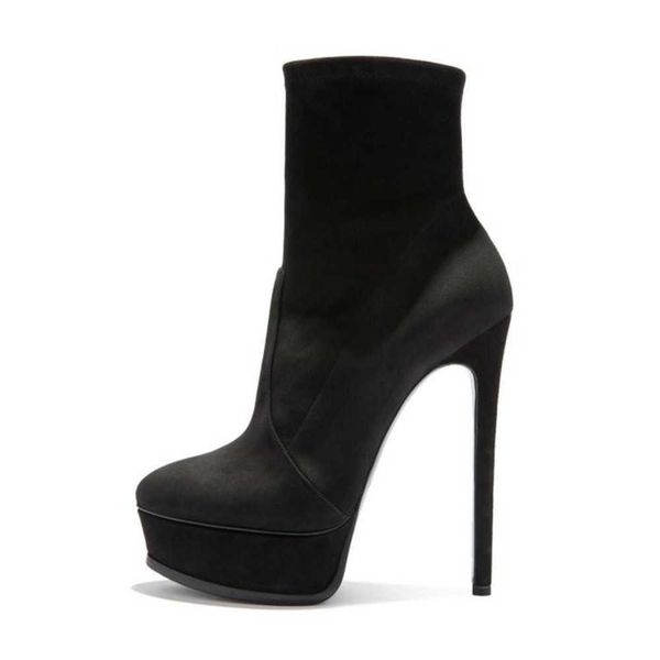 suede short boots women's fine heels 2022 autumn/winter new waterproof platform thick sole elastic black ultra high large 230822
suede short boots women's fine heels 2022 autumn/winter new waterproof platform thick sole elastic black ultra high large 230822