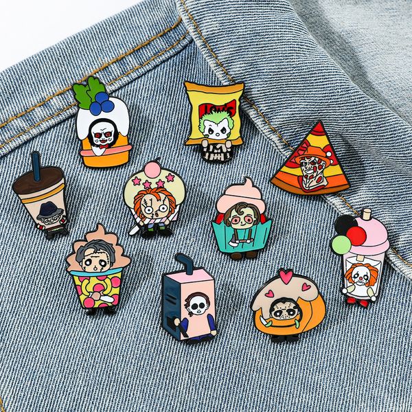 halloween horror movie characters food drink brooch cute anime movies games hard enamel pins collect cartoon brooch backpack hat bag collar, Blue
halloween horror movie characters food drink brooch cute anime movies games hard enamel pins collect cartoon brooch backpack hat bag collar, Blue