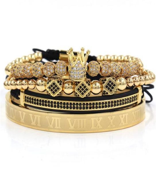 3pcssetroman numeral titanium steel bracelet couple braceletcrownfor loversbracelets for women men luxury jewelry a5181725373, Golden;silver
3pcssetroman numeral titanium steel bracelet couple braceletcrownfor loversbracelets for women men luxury jewelry a5181725373, Golden;silver