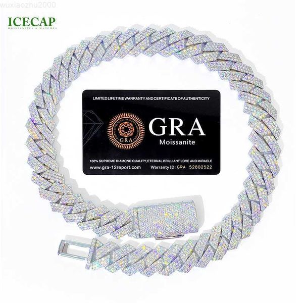 icecap jewelry iced out miami hip hop vvs moissanite cuban chain custom men personality luxury cuban necklace, Silver 
icecap jewelry iced out miami hip hop vvs moissanite cuban chain custom men personality luxury cuban necklace, Silver