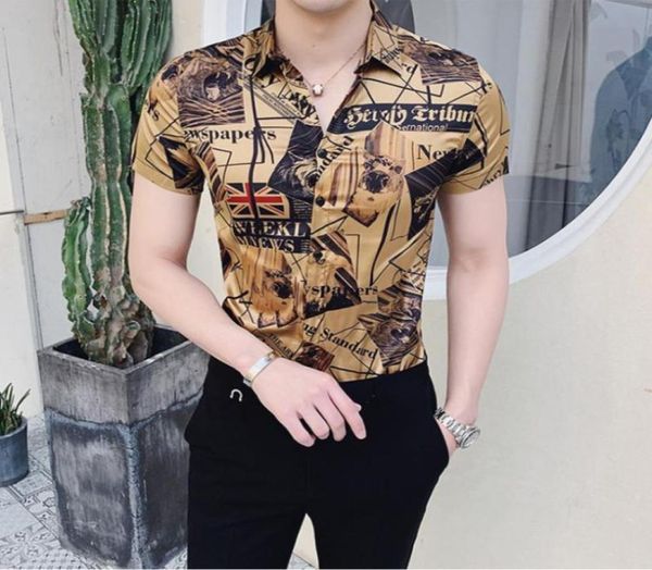 shirt gold luxury fashion short sleeve slim party club prom 2020 summer black for men mens with collar stylish dress fit6757801, White;black
shirt gold luxury fashion short sleeve slim party club prom 2020 summer black for men mens with collar stylish dress fit6757801, White;black