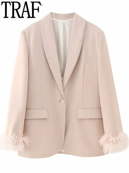 women's jackets traf feather pink blazer women button elegant woman blazer sets fashion long sleeve women's jacket spring in outer, Black;brown
women's jackets traf feather pink blazer women button elegant woman blazer sets fashion long sleeve women's jacket spring in outer, Black;brown