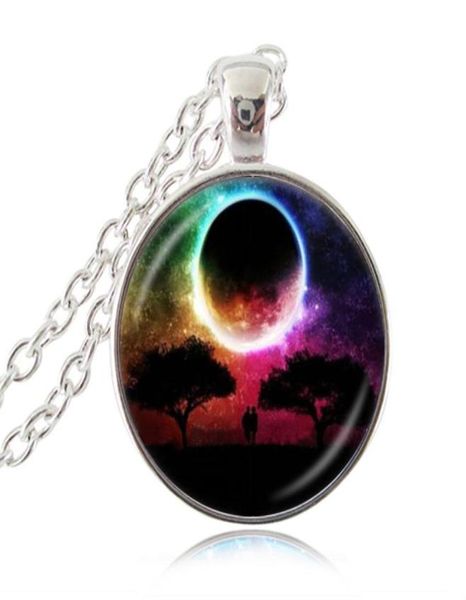 moonlight moon necklace lover under the life tree picture pendant space jewelry glass cabochon fashion sweater necklace for women 1293991, Silver 
moonlight moon necklace lover under the life tree picture pendant space jewelry glass cabochon fashion sweater necklace for women 1293991, Silver