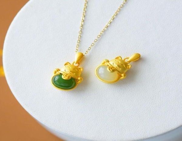 silver inlaid natural an white jade pith zhaocai cat necklace chinese style retro bohemian charm women039s jewelry chains3343729
silver inlaid natural an white jade pith zhaocai cat necklace chinese style retro bohemian charm women039s jewelry chains3343729