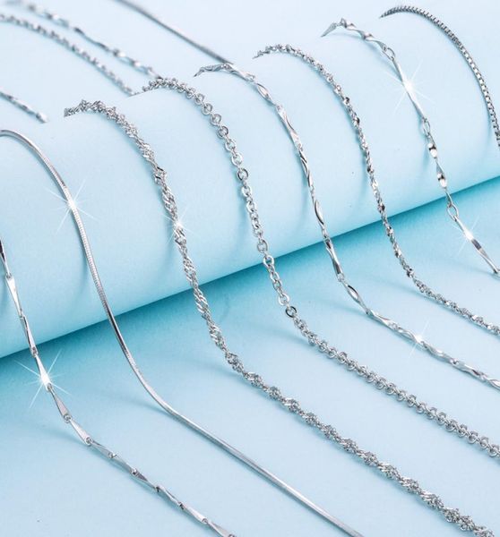 classic basic chain auniquestyle 100 925 sterling silver lobster clasp adjustable necklace chain fashion jewelry for women2328906
classic basic chain auniquestyle 100 925 sterling silver lobster clasp adjustable necklace chain fashion jewelry for women2328906