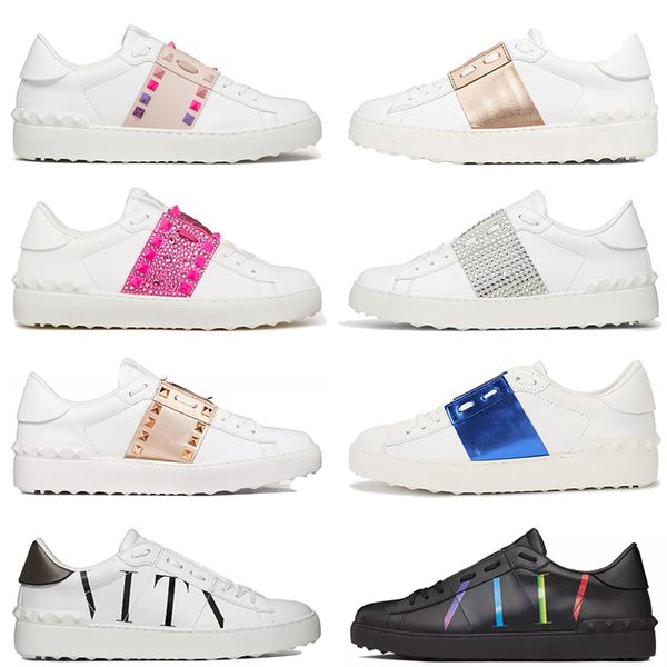 rockstuds open trainer womens mens designer shoes opens white black rose pink silver luxury casual calfskin leather platform sneakers denim
rockstuds open trainer womens mens designer shoes opens white black rose pink silver luxury casual calfskin leather platform sneakers denim