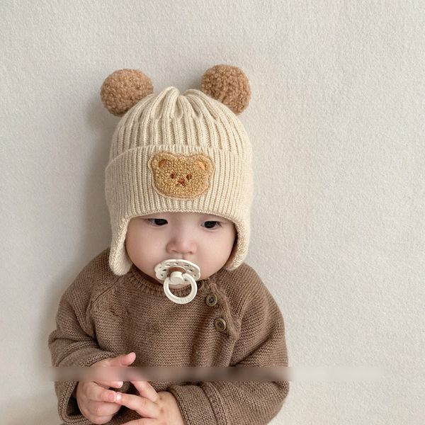 m623 new autumn winter infant baby kids knitted hat cartoon cute bear children skull beanies caps boys girls earmuff warm hats, Yellow
m623 new autumn winter infant baby kids knitted hat cartoon cute bear children skull beanies caps boys girls earmuff warm hats, Yellow