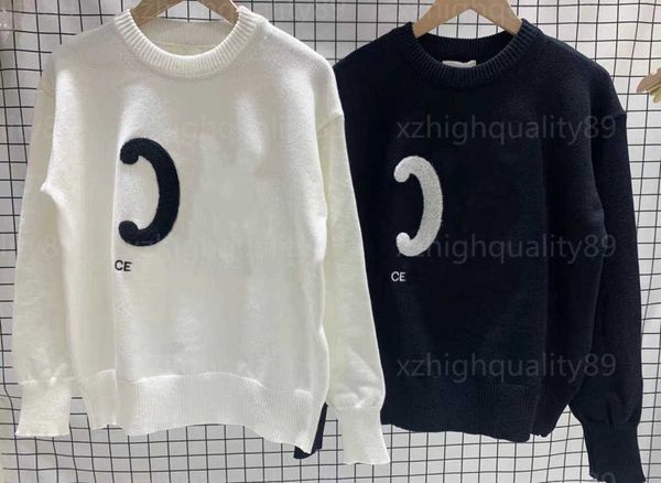 designer sweater women pullover sweater knit knitwear letter embroidery long sleeve crew neck solid colour knitted jumper designers sweaters, White;black
designer sweater women pullover sweater knit knitwear letter embroidery long sleeve crew neck solid colour knitted jumper designers sweaters, White;black