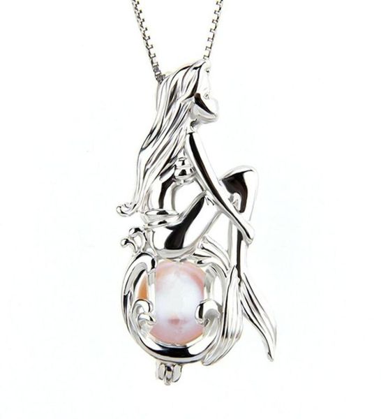 unique design mermaid imitation pearl cage pendant necklace beautiful women female jewelry collier femme2539488, Silver
unique design mermaid imitation pearl cage pendant necklace beautiful women female jewelry collier femme2539488, Silver