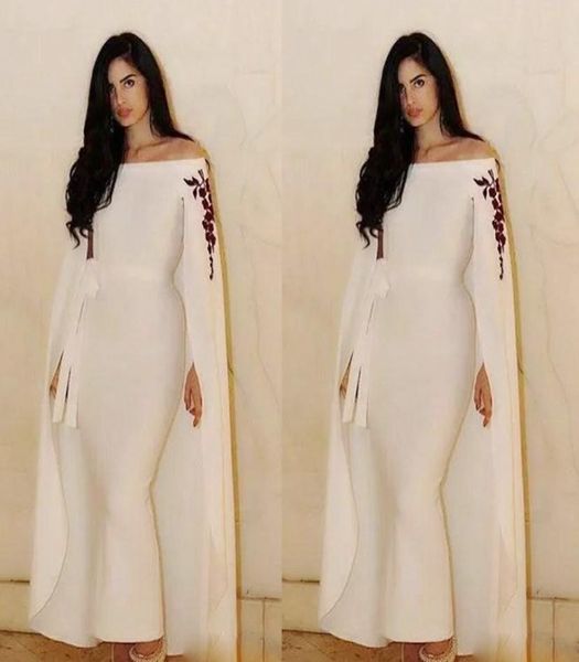 saudi arabic mermaid evening dresses with capewraps sash ribbon ankle length prom dress custom made off the shoulder aso ebi part1979999, Black;red
saudi arabic mermaid evening dresses with capewraps sash ribbon ankle length prom dress custom made off the shoulder aso ebi part1979999, Black;red