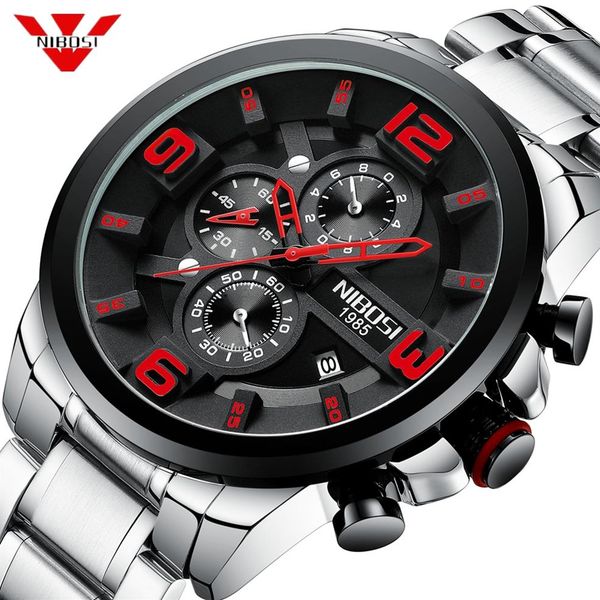 nibosi men watches chronograph mens sport watch military quartz watch men creative big dial clock relogio masculino reloj hombre332u, Slivery;brown
nibosi men watches chronograph mens sport watch military quartz watch men creative big dial clock relogio masculino reloj hombre332u, Slivery;brown