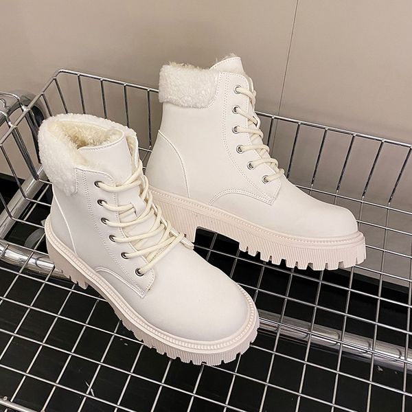 boots rimocy thicken plush ankle boots for women lace-up waterproof non-slip snow boots woman pu leather warm platform botas mujer 230822, Black
boots rimocy thicken plush ankle boots for women lace-up waterproof non-slip snow boots woman pu leather warm platform botas mujer 230822, Black
