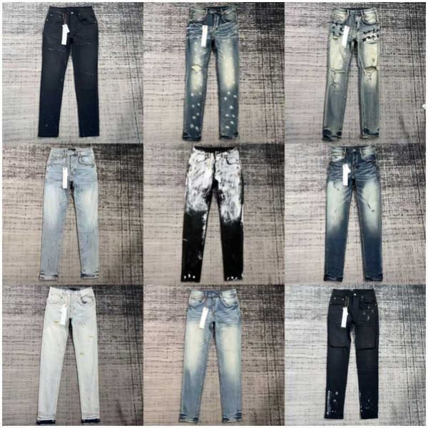 purple jeans mens trend brand designer pants ripped straight regular loose washed old long hole stack ksubi jeans c11, Blue
purple jeans mens trend brand designer pants ripped straight regular loose washed old long hole stack ksubi jeans c11, Blue