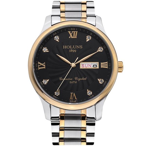 reloj de lujo holuns mens watches luxury full stainless steel strap quartz mens watches casual simple male wristwatches montre266s, Slivery;brown
reloj de lujo holuns mens watches luxury full stainless steel strap quartz mens watches casual simple male wristwatches montre266s, Slivery;brown