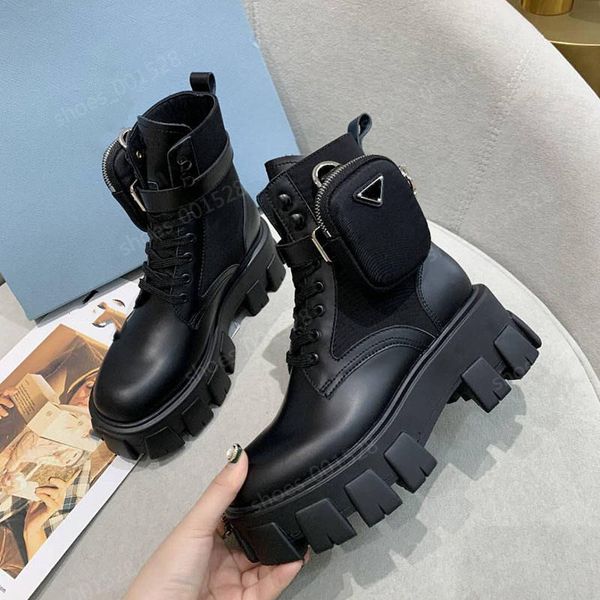 nylon lug sole combat boots with pouch designer shoes monolith leather women luxury famous boots plate-forme gear bottom boot women's h, Black 
nylon lug sole combat boots with pouch designer shoes monolith leather women luxury famous boots plate-forme gear bottom boot women's h, Black